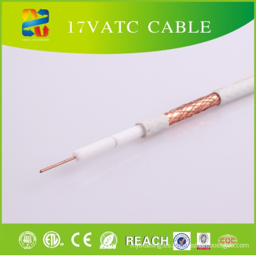 RoHS CE aprobado, Euro estándar 75 ohmios 17 Vatc cable coaxial
